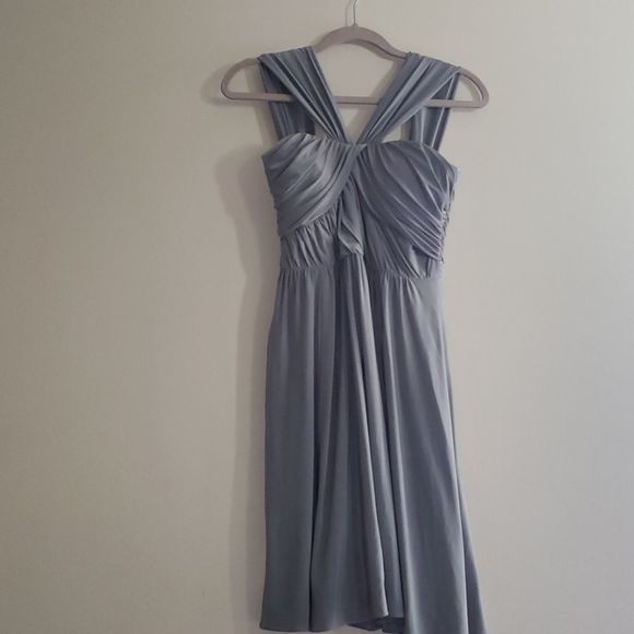 JENNY Yoo Gray Formal Cocktail Dress - Picture 2 of 7
